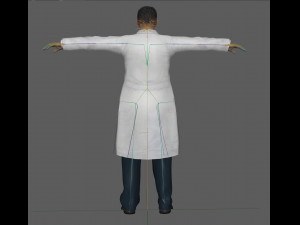 Scientist Doctor Rig Model 3D