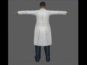 Scientist Doctor Rig 3D Model