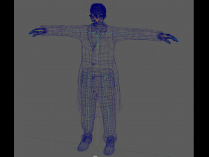 Scientist Doctor Rig Model 3D