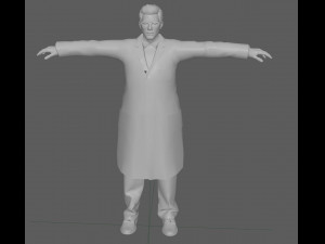 Scientist Doctor Rig Model 3D