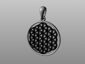 pendant flower of life Modelo de Impressão 3D