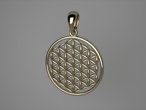 pendant flower of life Modelo de Impressão 3D