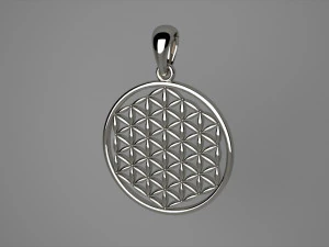 ciondolo fiore della vita Modello di stampa 3D