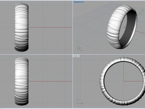wedding ring satin 3D Print Model