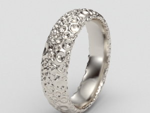 wedding ring craters 3D-Druckmodell