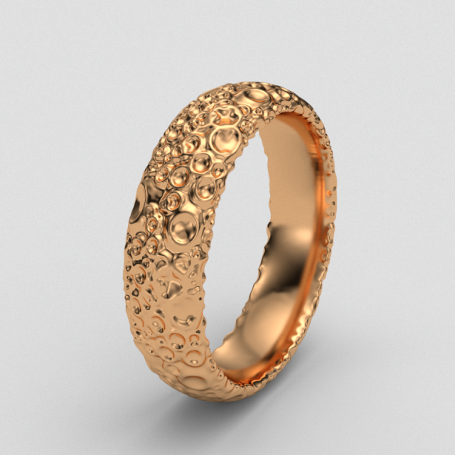 wedding ring craters 3D-Druckmodell .c4d .max .obj .3ds .fbx .stl .blend 