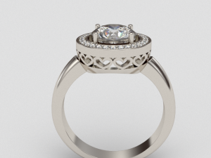 bridal ring hearts 3D Принт Модель
