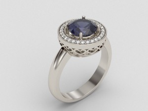 bridal ring hearts 3D Принт Модель