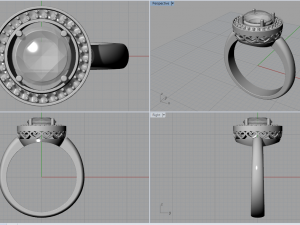 bridal ring hearts 3D Принт Модель