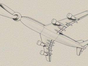 boeing 747 pendant 3D 打印模型