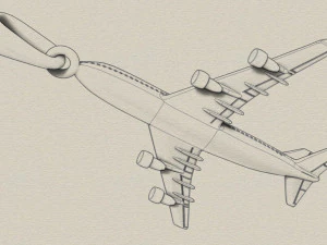 boeing 747 pendant 3D Print Model