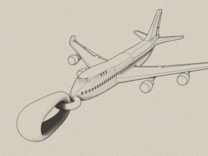 boeing 747 pendant 3D 打印模型