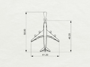 boeing 747 pendant 3D 打印模型