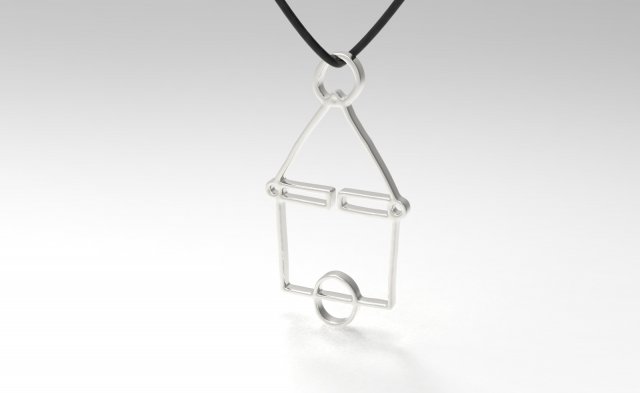 squid game pendant Model 3D .c4d .max .obj .3ds .fbx .stl .blend 