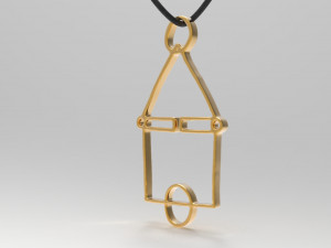 squid game pendant Model 3D