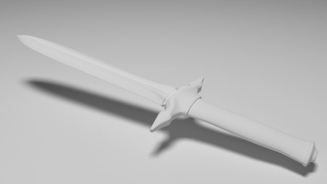 dagger 3D Model .c4d .max .obj .3ds .fbx .stl .blend 