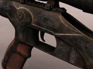 realistyczna kusza Model 3D