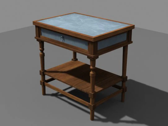 table 3D Model .c4d .max .obj .3ds .fbx .stl .blend 