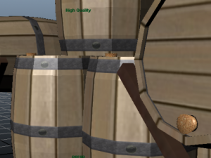 wooden barrel with stand Modelo 3D
