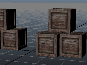 wooden crate box Modelo 3D