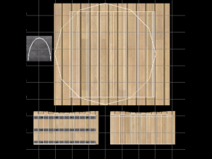 wooden bucket 3D Model