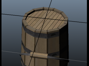 wooden bucket 3D Model