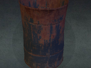 dirty barrel 3D-Modell