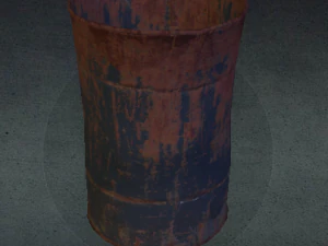 गंदा बैरल 3D मॉडल