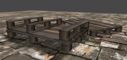 palette low poly 3D Model .c4d .max .obj .3ds .fbx .stl .blend 