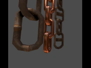 10 pack chains game ready 3D Model