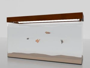 ライトのある水族館 3Dモデル
