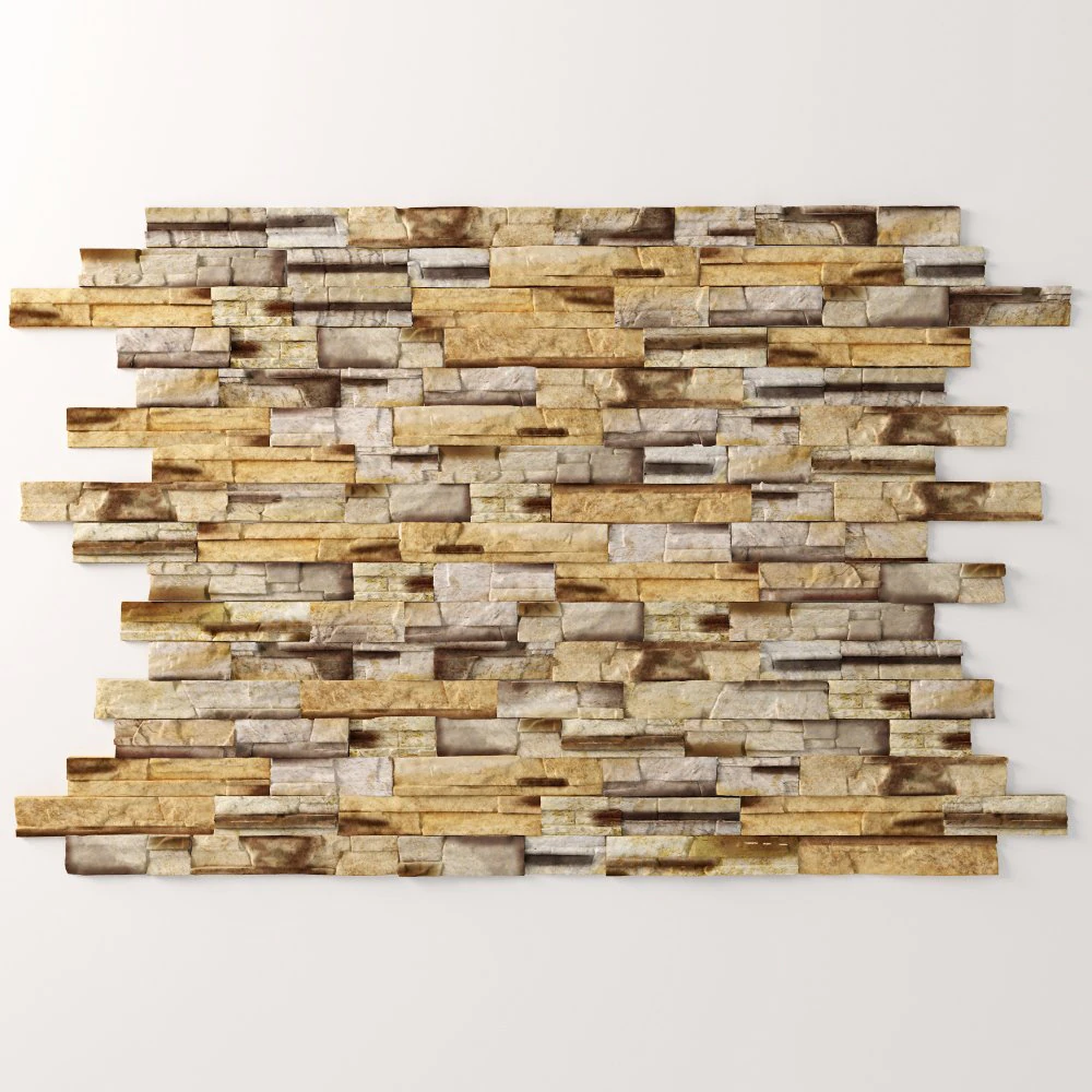 Stone wall 3D Model .c4d .max .obj .3ds .fbx .stl .blend