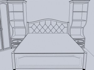 Girls bedroom classical Modelo 3D