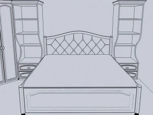 Girls bedroom classical 3D Model