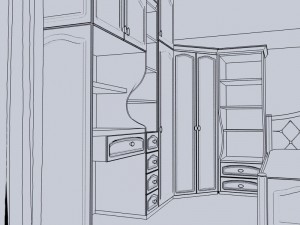 Girls bedroom classical Modelo 3D