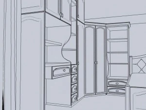 Girls bedroom classical 3D Model