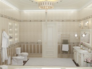 Gold bathroom Modèle 3D