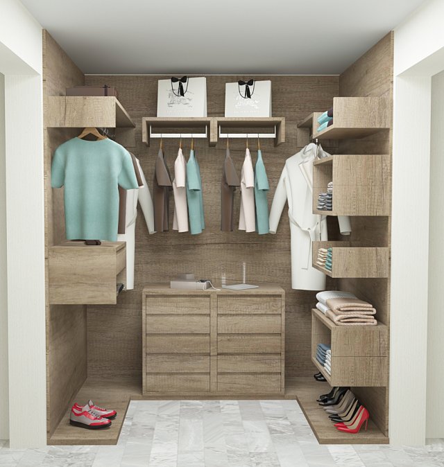 Wardrobe room Modelo 3D .c4d .max .obj .3ds .fbx .stl .blend 