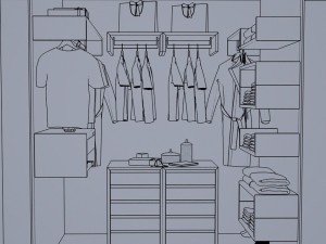 Wardrobe room Modelo 3D