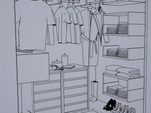 Wardrobe room Modelo 3D