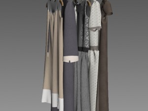 Woman clothes 3D 모델