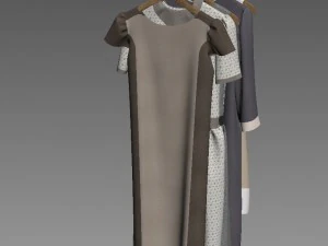 Woman clothes 3D Model