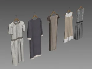 Woman clothes 3D Model