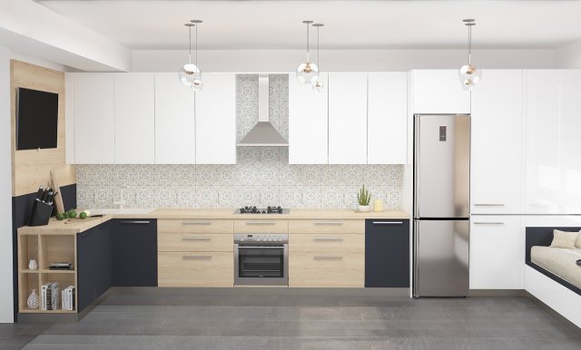 Kitchen 3D Model .c4d .max .obj .3ds .fbx .stl .blend 
