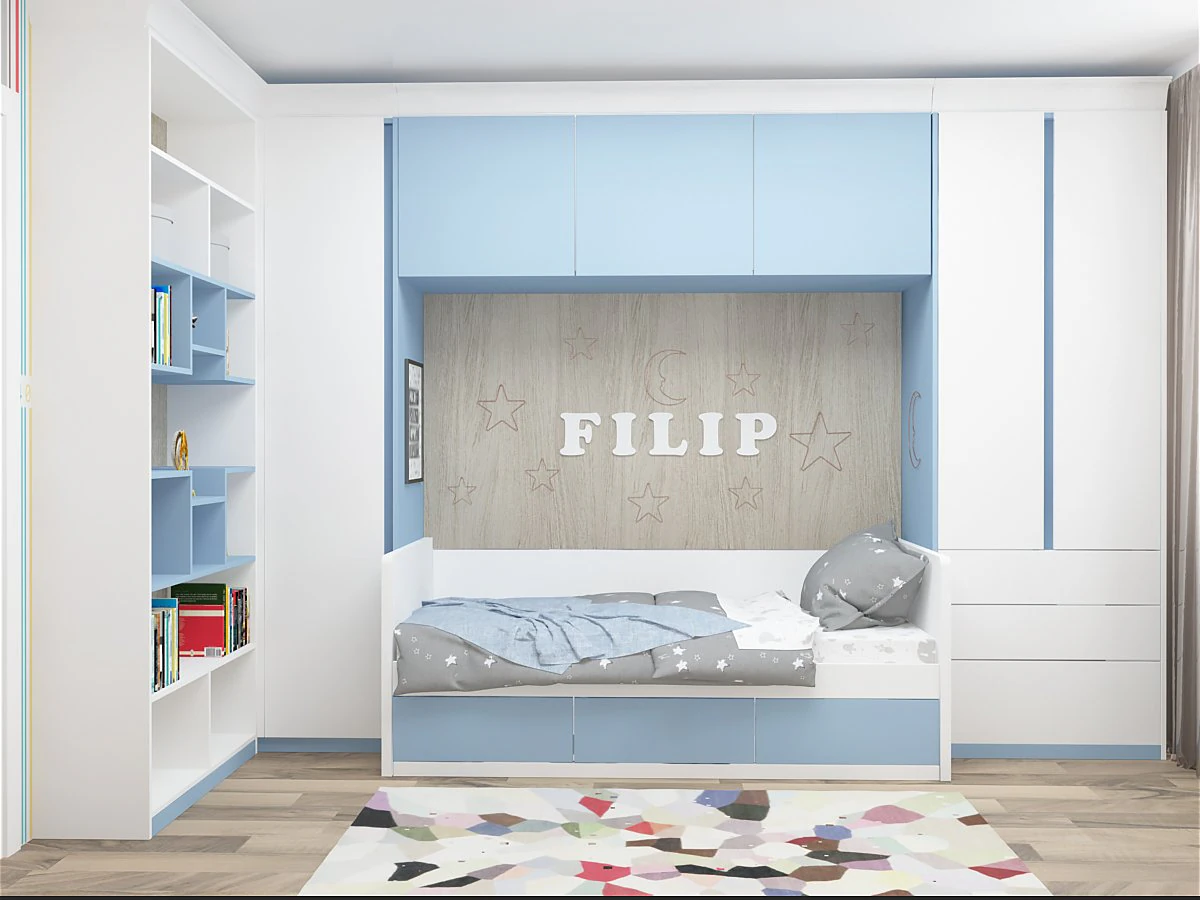 Blue baby room 3D Model .c4d .max .obj .3ds .fbx .stl .blend