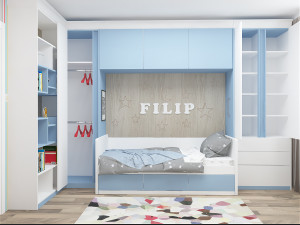 Blue baby room 3D Model