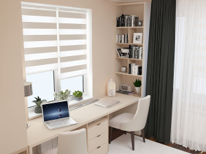 Office table wardrobe Modèle 3D