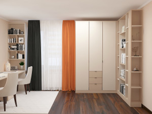 Office table wardrobe 3D Model