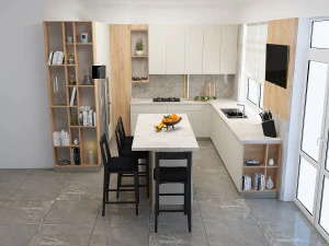 现代厨房 3D 模型