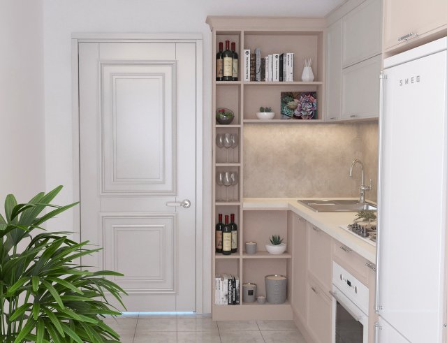 Kitchen classy Modelo 3D .c4d .max .obj .3ds .fbx .stl .blend 
